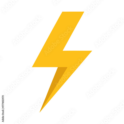 lightning icon on a white background