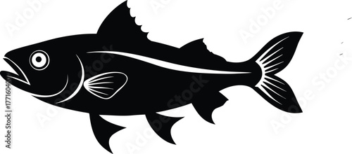 vector-illustration-silhouette-of-haddock-fish--fi.eps