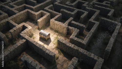 Treasure in the Maze - A Symbol of Challenge and Reward.