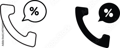 loan call  icon vector graphic illustration  with white background flat hand made icon fill icon .