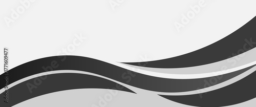 Dark grey abstract wide horizontal banner with hexagon carbon fiber grid and orange luminous lines. Technology vector background with orange neon lines