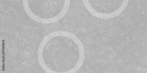 White abstract background with white circle rings in faded distressed vintage grunge texture design. Geometric Natural Texture Decor. old geometric pattern paper in modern art design .