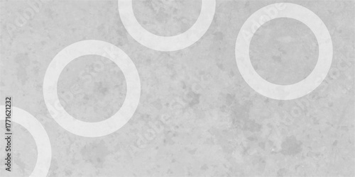 White abstract background with white circle rings in faded distressed vintage grunge texture design. Geometric Natural Texture Decor. old geometric pattern paper in modern art design .