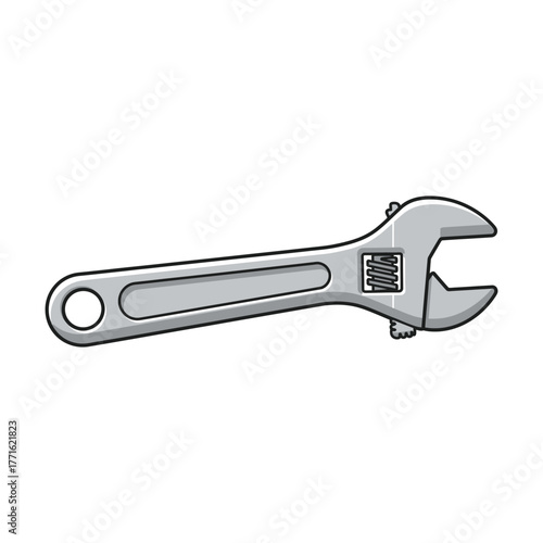 Adjustable wrench, a versatile tool for various repair and maintenance tasks, commonly found in toolboxes for DIY projects and professional work
