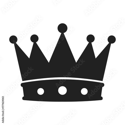 royal crown flat vector icon