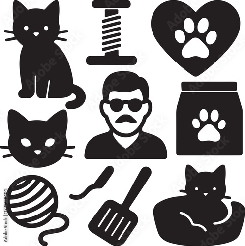 set of funny faces
set of people icons
set of funny cartoon people