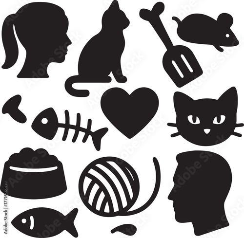 set of funny faces
set of people icons
set of funny cartoon people