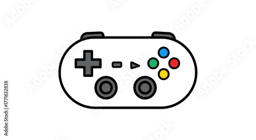 Experience endless digital realms with this classic black gamepad, designed for immersive interactive entertainment.