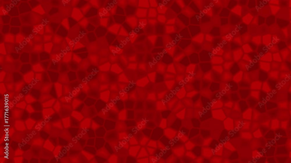 Dynamic mosaic style red geometric shapes animation suitable for presentations, video backgrounds, web design, and motion graphics projects.