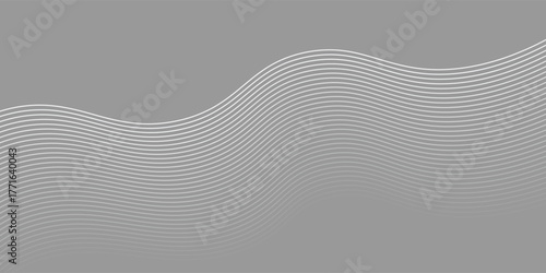 3D Vector wave lines pattern smooth curve flowing dynamic blue green gradient light isolated on black background for concept technology, digital, communication, science, music.