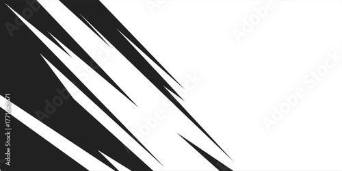 Abstract sports background, black banner design.