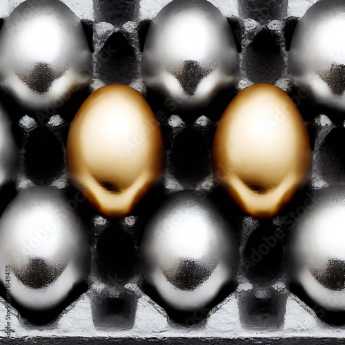 Metal elegant eggs