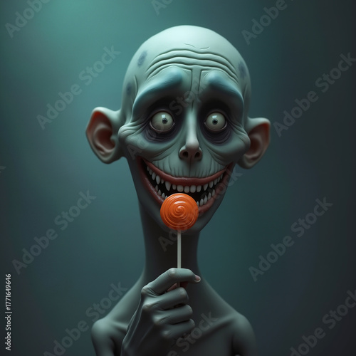 Mystery man with lollipop
