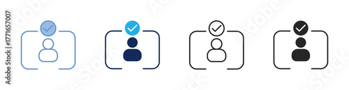 Face Recognition Icon Collection Featuring Multiple Styles