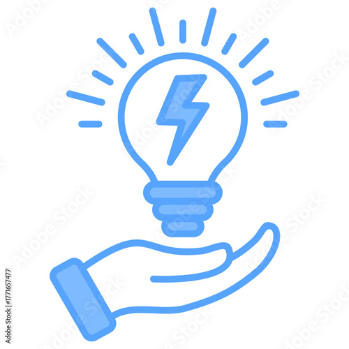 Electricity Blue Icon
