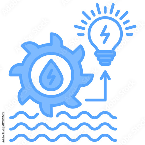 Hydroelectric Blue Icon