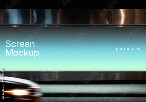 Outdoor Wide Screen Mockup