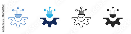 Deep Learning Icon Collection Featuring Multiple Styles