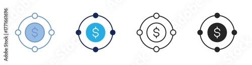 Money Icon Collection Featuring Multiple Styles