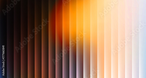 Abstract background with vertical lines and warm color gradient from dark brown to light yellow