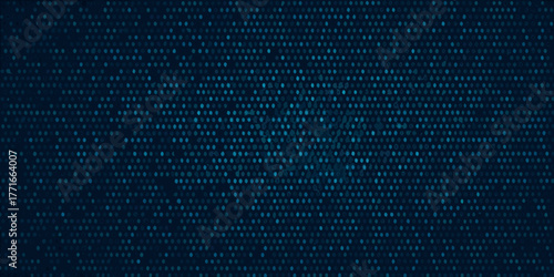 Abstract dark blue background with a pattern of small glowing oval shapes and a subtle central glow effect