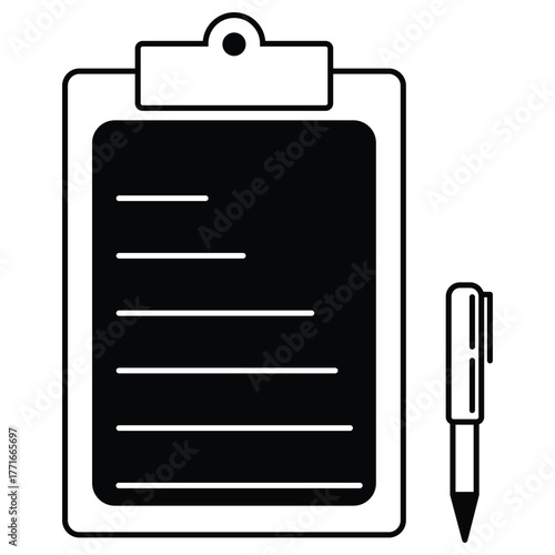 contract sign icon symbol illustration logo