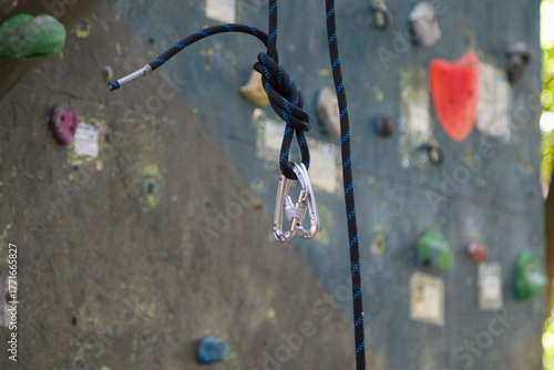 A wall for practicing skills for climbers.