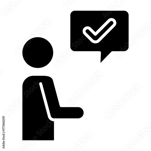 Acceptance Outline Icon