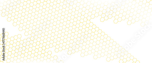Background of yellow honeycombs. Honeycombs. Vector illustration. Yellow. Background. Honey.