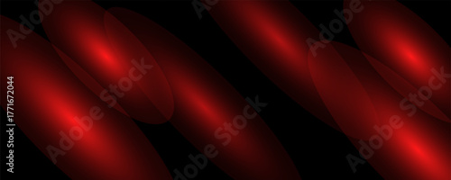 Dark abstract background with glowing red light streaks and smooth gradient motion. modern trendy design