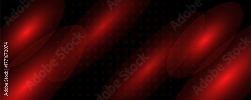 Dark abstract background with glowing red light streaks and smooth gradient motion. modern trendy design