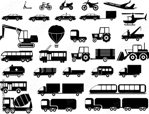 Ancient Sailing Ship Silhouette Vector Illustration