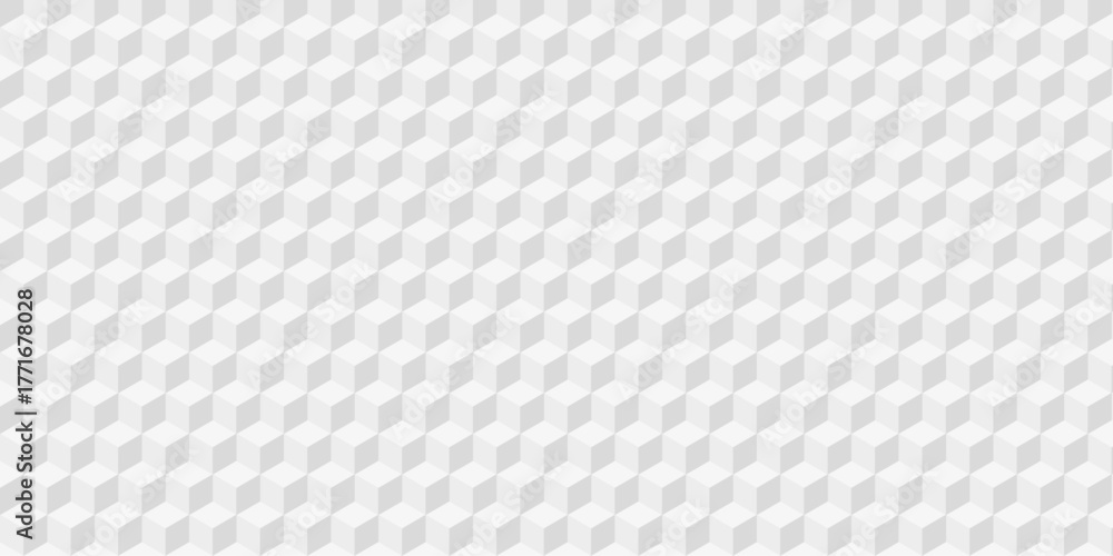 Naklejka premium Seamless geometric pattern isometric cubic. Mosaic cube pattern vector tile blank wallpaper. 