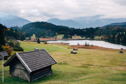 Autumn Serenity by the Mountain Lake
