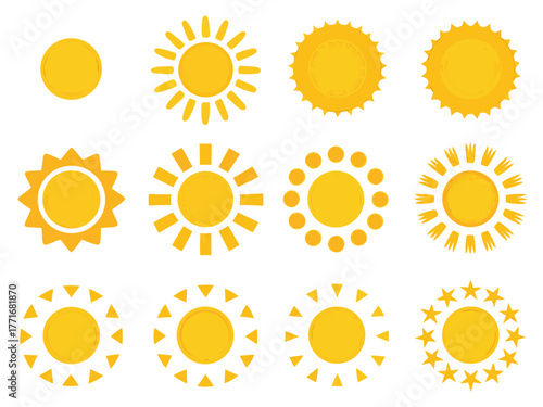 Sunlight Electricity Icons Neon Lines Dar Creative Visual Suitable for Design