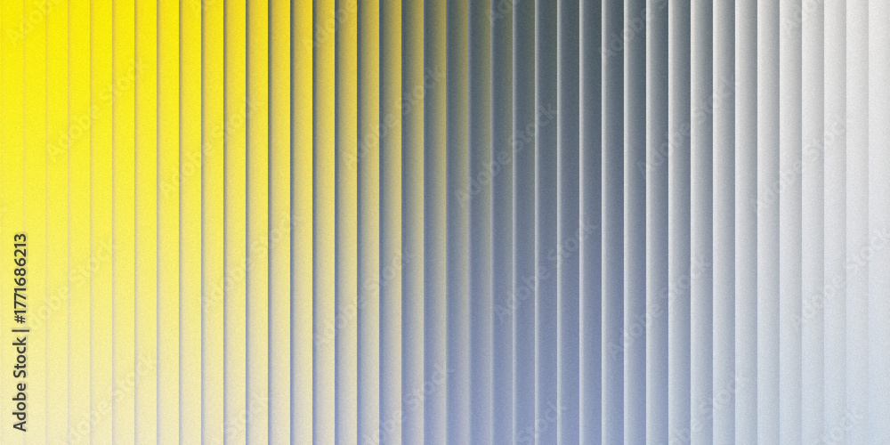 Obraz premium Smooth gradient of vertical lines transitioning from yellow to gray and white