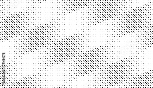 Black and white smooth transition oh geometric pattern with halftone effect for sporty background and jersey design. Fully editable vector element. Vector Format Illustration 