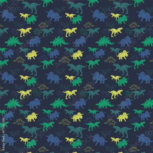 dinosaur pattern seamless animal background