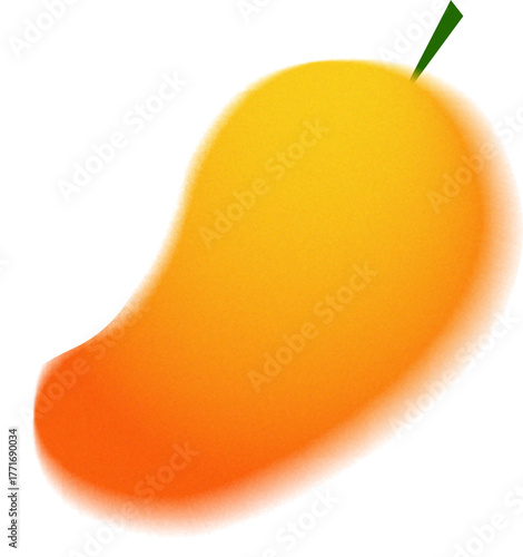 gradient mango illustration