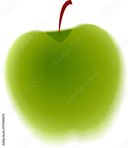 gradient apple illustration