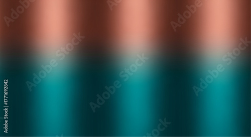 Abstract background. Gradient with copper and teal color. Blurred graphic, artistic design of creative style for your project. vector illustration
