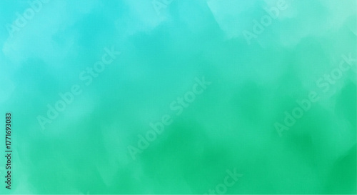 An artistic gradient background features a smooth transition between shades of turquoise and teal, creating a sense of calm and serenity. vector illustration