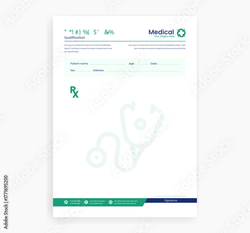 prescription design template
