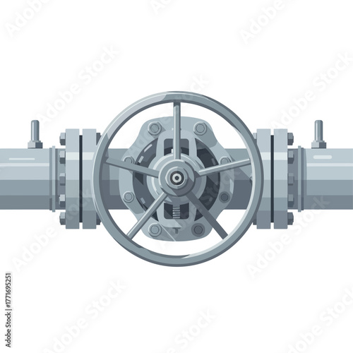 Pipeline valve, industrial equipment for water system