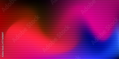 LED Screen Displaying an RGB Dot Pattern