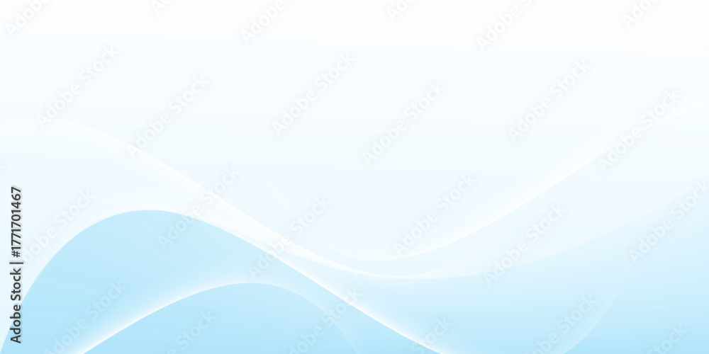 Obraz premium Abstract white wavy glowing lines on a blue background. Futuristic digital high-technology pattern. Health Care concept. Vector