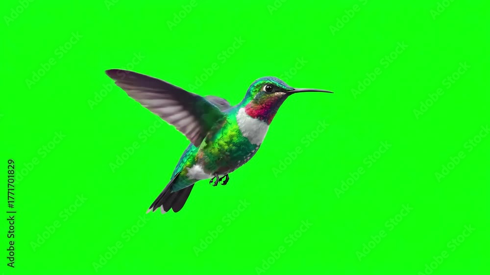 custom made wallpaper toronto digitalWildlife Animation with humming bird on white and black backgrounds an alpha matte 3d distortion, green screen overlay, glitch, static noise, scan lines background, 4k animated video loop
