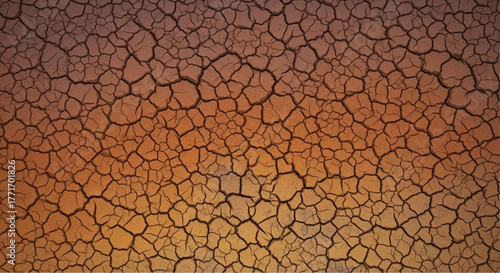 A parched earth cracked and barren, showing the ravages of drought, an image of the planet in distress. vector illustration
