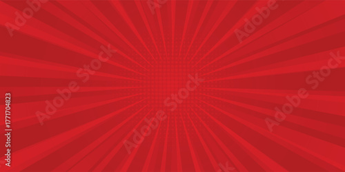 Comic background with red color