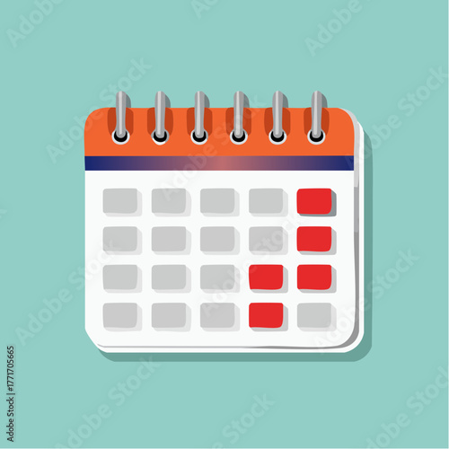 A calendar with one date circled highlights an important payment deadline.